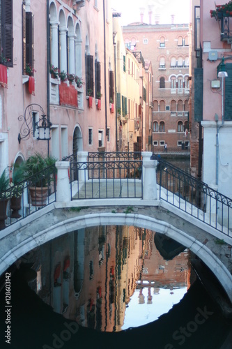 Venedig-Blick auf Kanal-Postkartenmotiv
