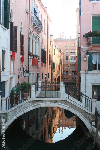 Venedig-Blick auf Kanal-Postkartenmotiv © Inka
