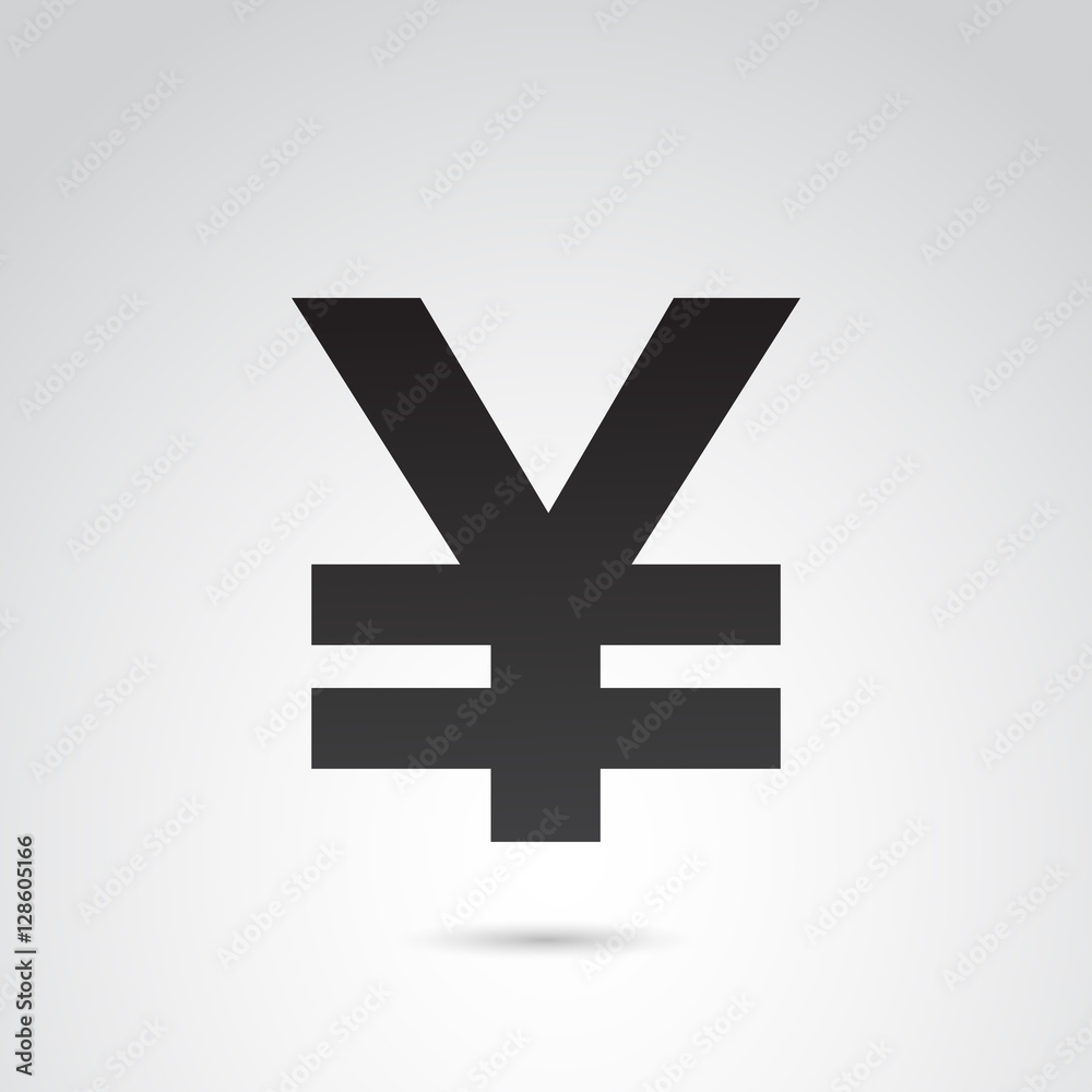 Yuan vector icon. Yuan vector icon.