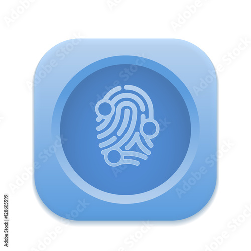      App Button - Round Square 