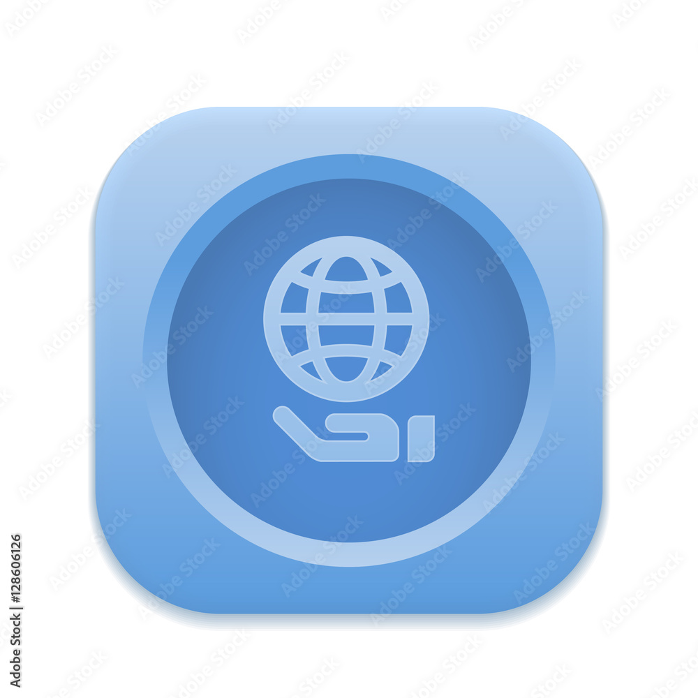      App Button - Round Square 