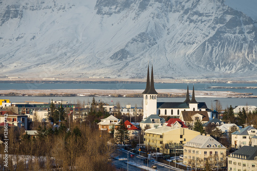 Reykjavik city panorama