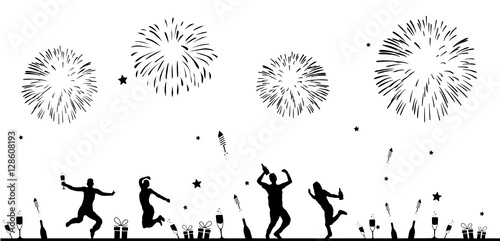 SIlvesterparty Feuerwerk