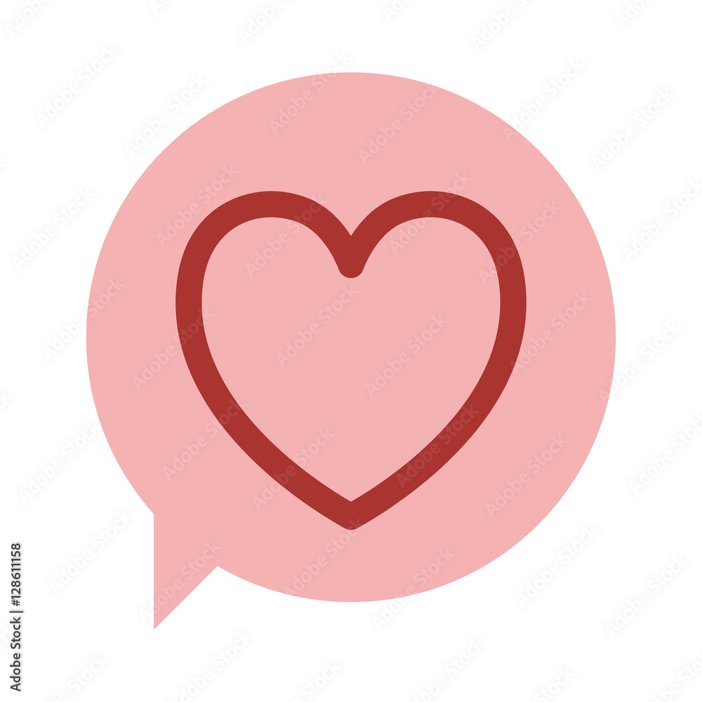 oval dialog box with silhouette red heart design icon vector illustration oval dialog box with silhouette red heart design icon vector illustration