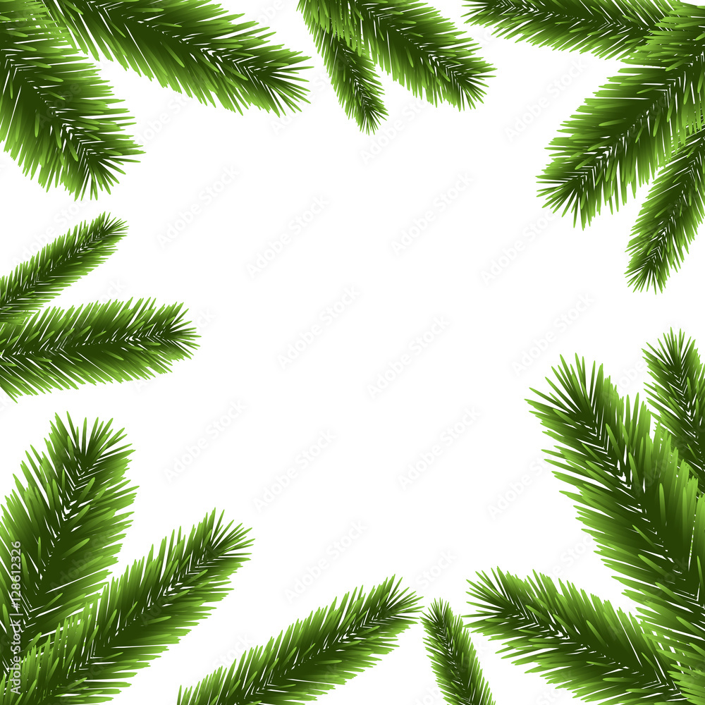 Christmas tree frame vector Christmas tree frame vector