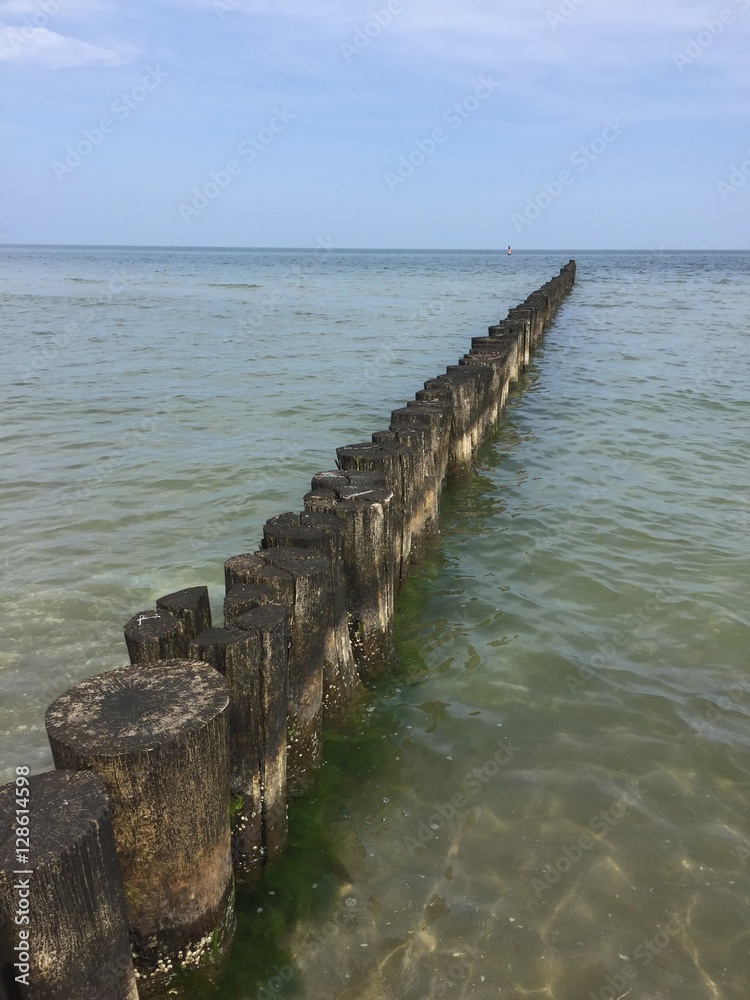 Fototapeta premium Buhnen in der Ostsee