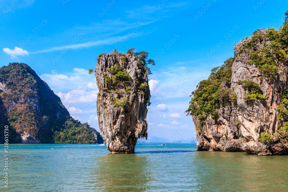 Thailand, Krabi. James Bond Island in Phang Nga Bay.