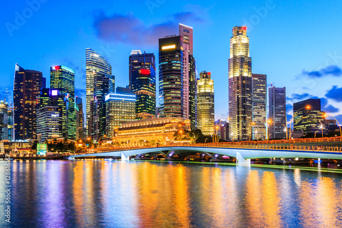 Singapore city skyline. photo
