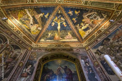 details of the battistero di san Giovanni, Siena, Italy