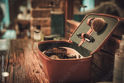 Gentleman's accessories on a luxury wooden board 