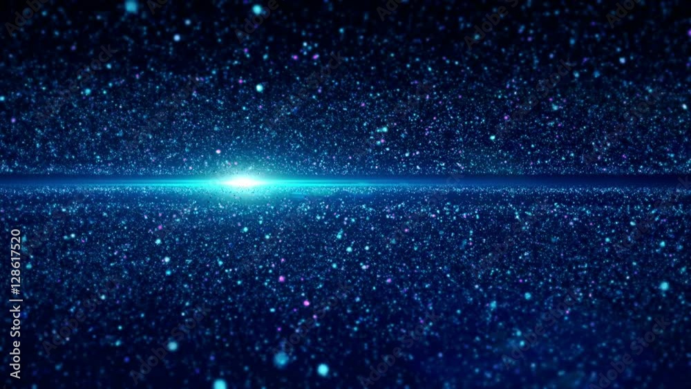 Flying in nowhere with particles.Abstract Space Intro.Perfect Opener.Good for news intro screensaver and advertisement on tv.