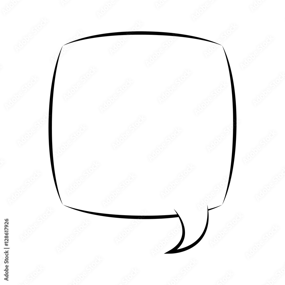 silhouette rectangle callout for dialogue vector illustration silhouette rectangle callout for dialogue vector illustration