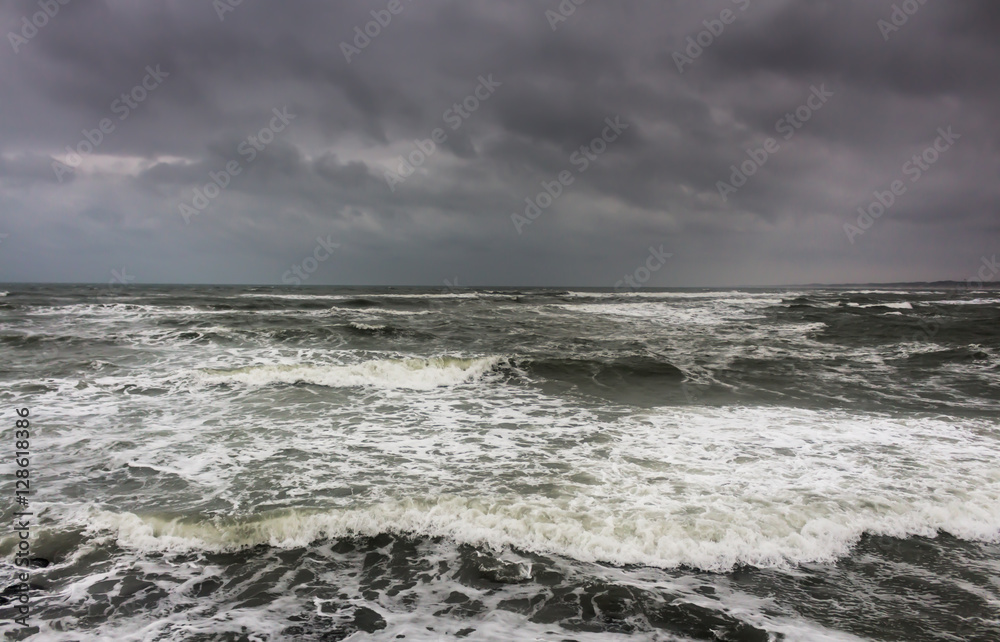 Stormy Sea - Denmark in Autumn