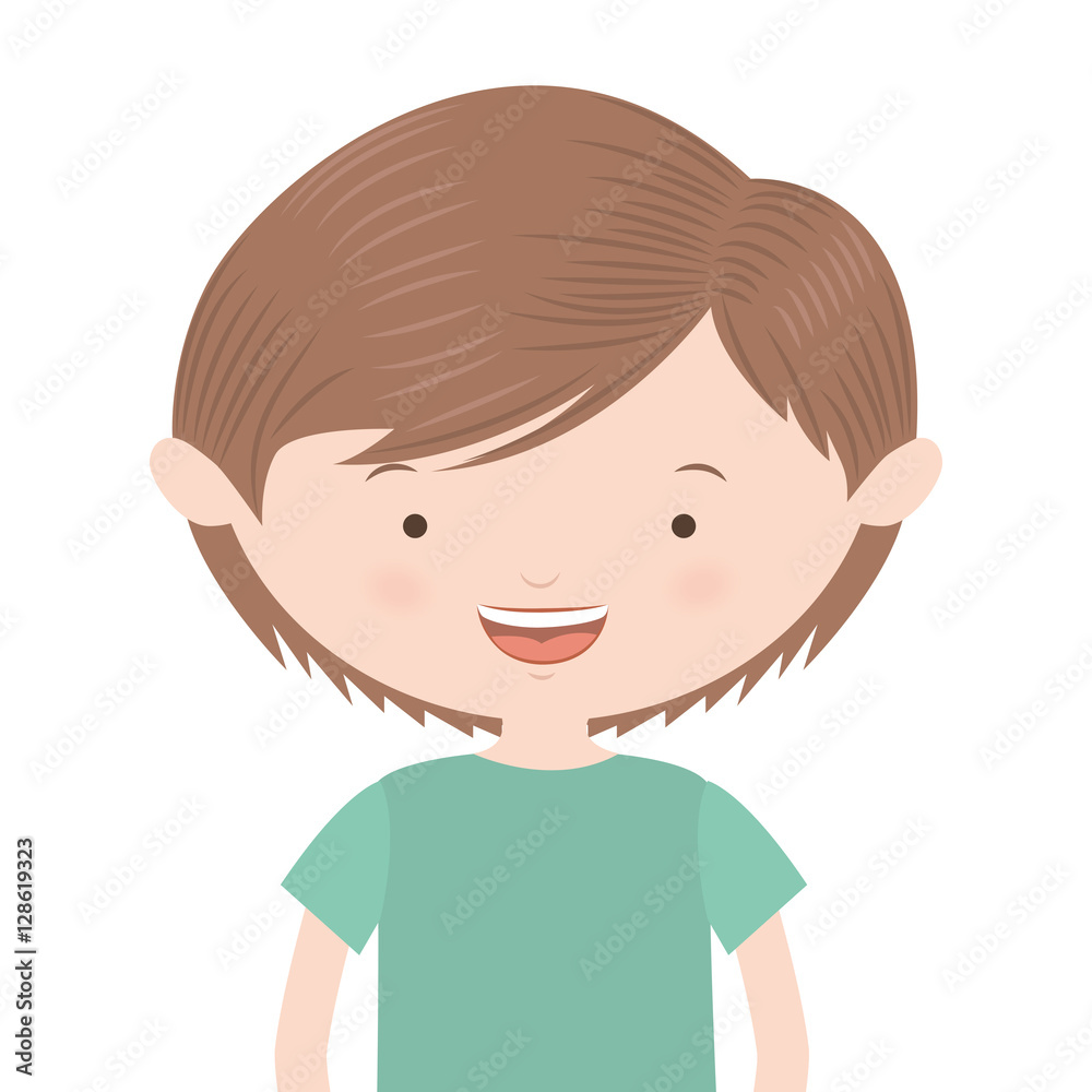half body young boy with informal suit vector illustration half body young boy with informal suit vector illustration