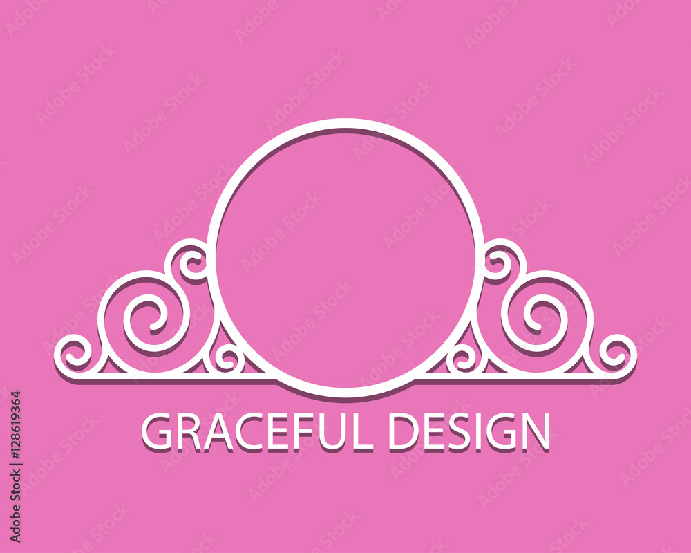 Abstract vector frame Abstract vector frame