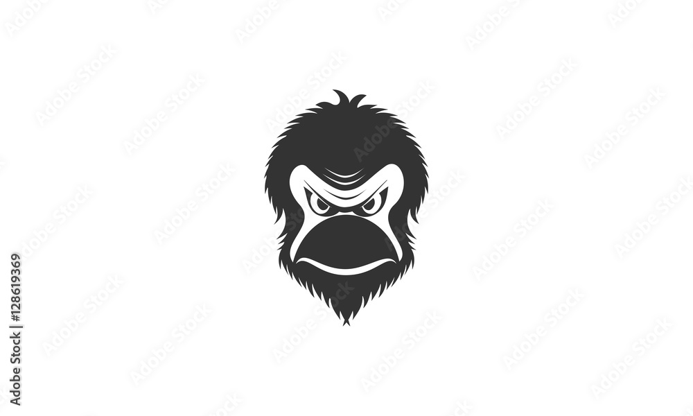 smiling monkey face clipart
