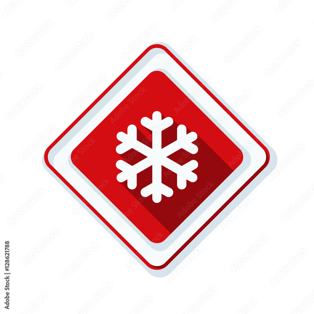 Obraz premium Cold Warning illustration