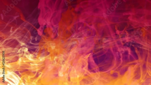 Colorful abstract smokey clouds of ink 