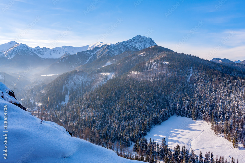 Nice mountain landscape in winter