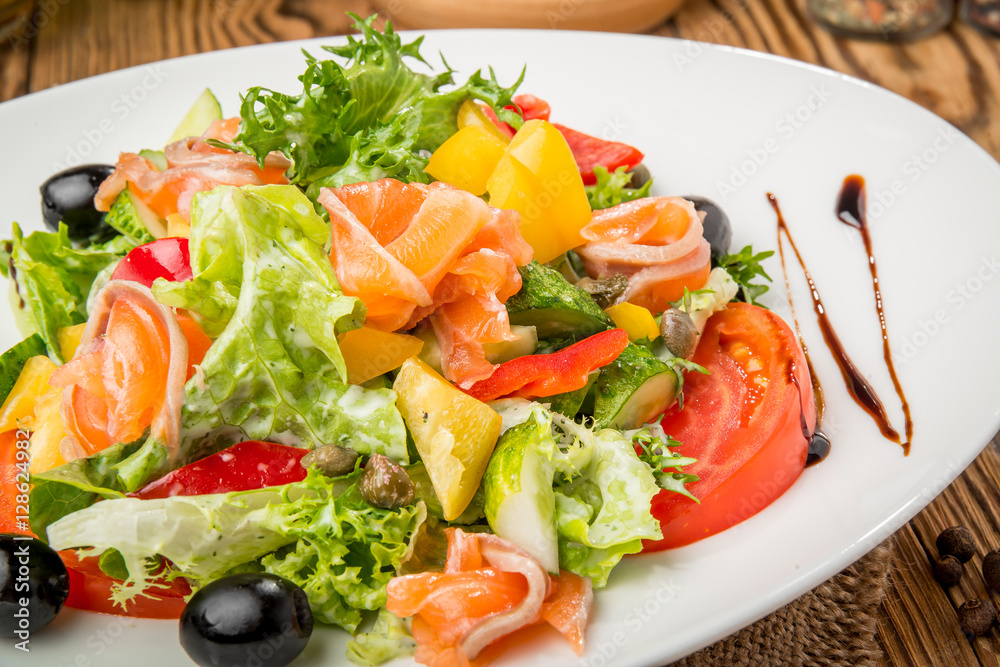 healthy food beautiful and tasty food on a plate