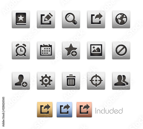 Interface Icons 2 / The vector file Includes 4 color versions in different layers.