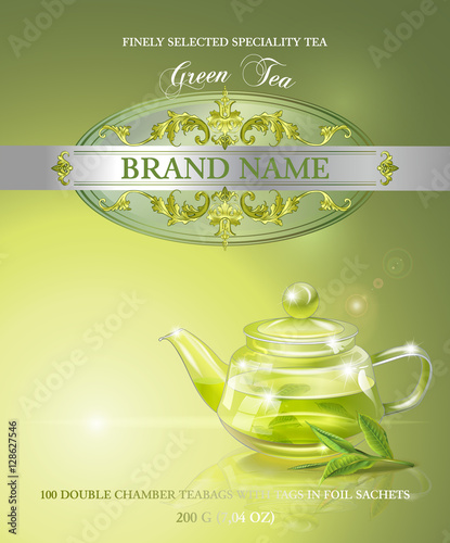 Green tea banner