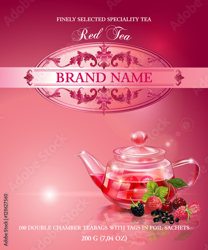Red tea banner