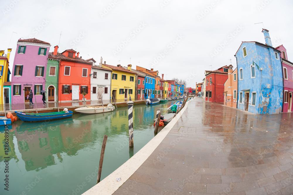 wide view from the Burano island, Venice