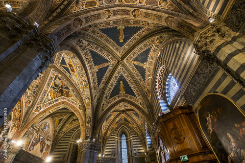 details of the battistero di san Giovanni  Siena  Italy