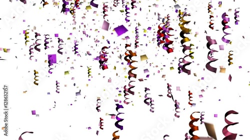 Twirly Confetti on White
