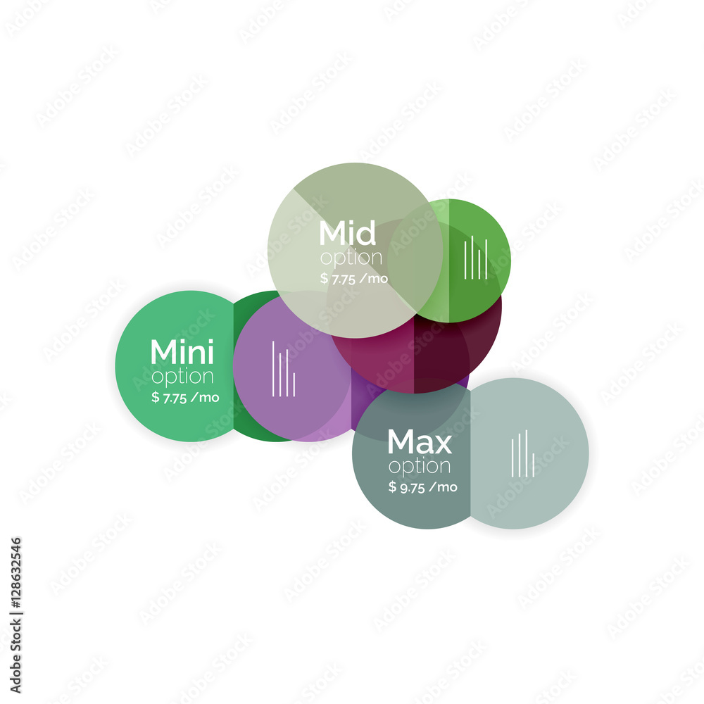 Business circle infographic banner template