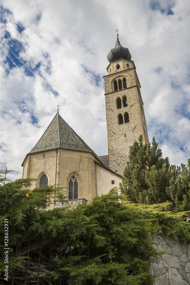 Church in the town of Glorenza, South Tyrol (Italy)