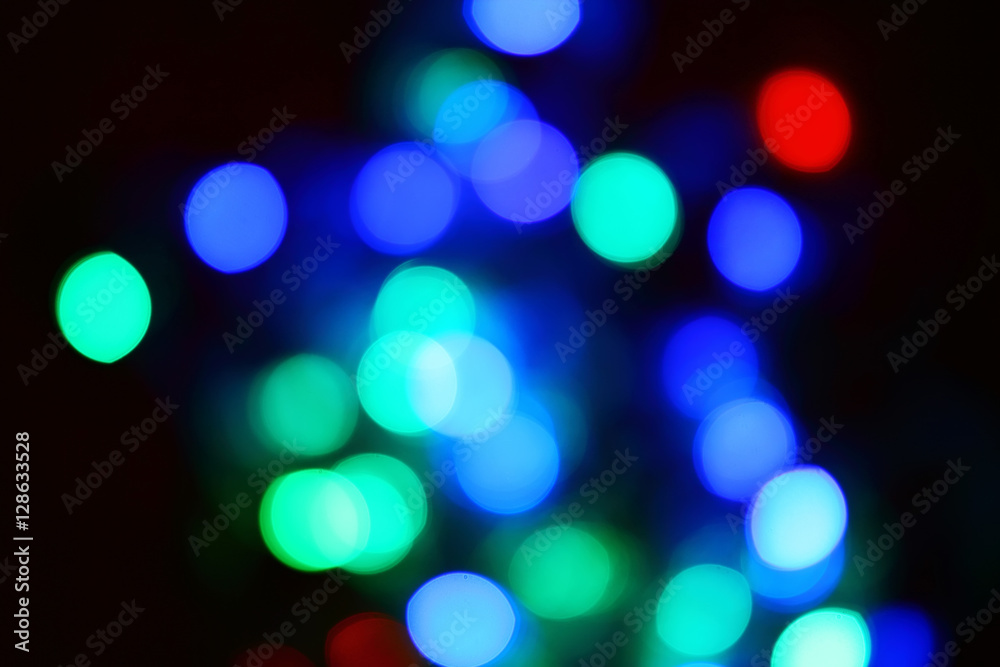 de-focused christmas lights background