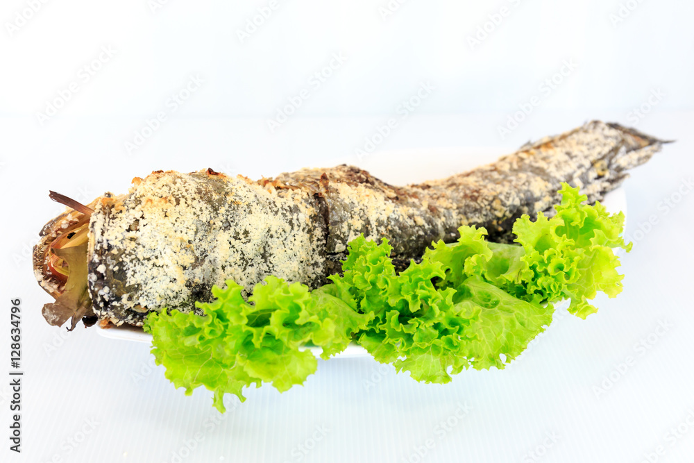 Grilled salted catfish Grilled salted catfish