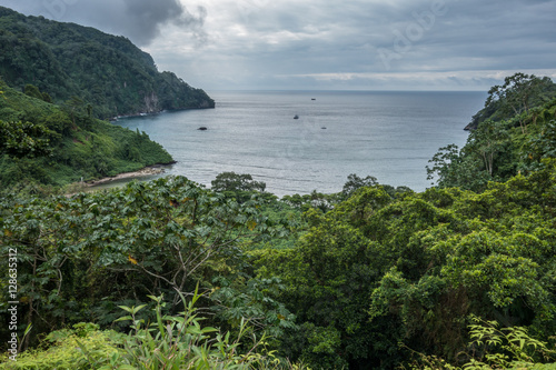View over Wafers Bay Cocos Island photo