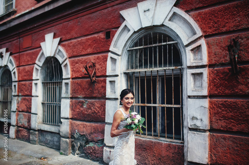 Bride near the house © jujik