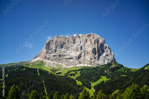 Mountain landscape of Dolomites Alps. Italie