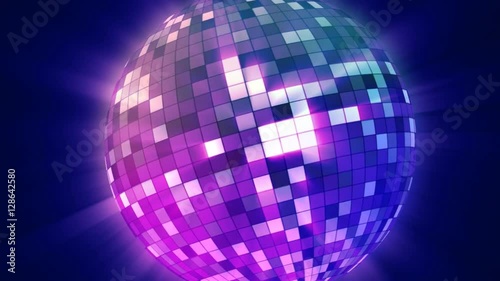 Stylized Disco Ball Animation Background photo