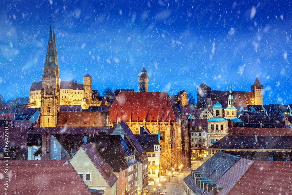 Obraz premium nbg winternacht