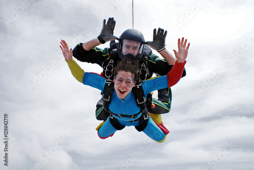 Skydive tandem open arms