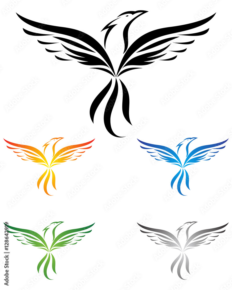 eagle, hawk, phoenix, logo design