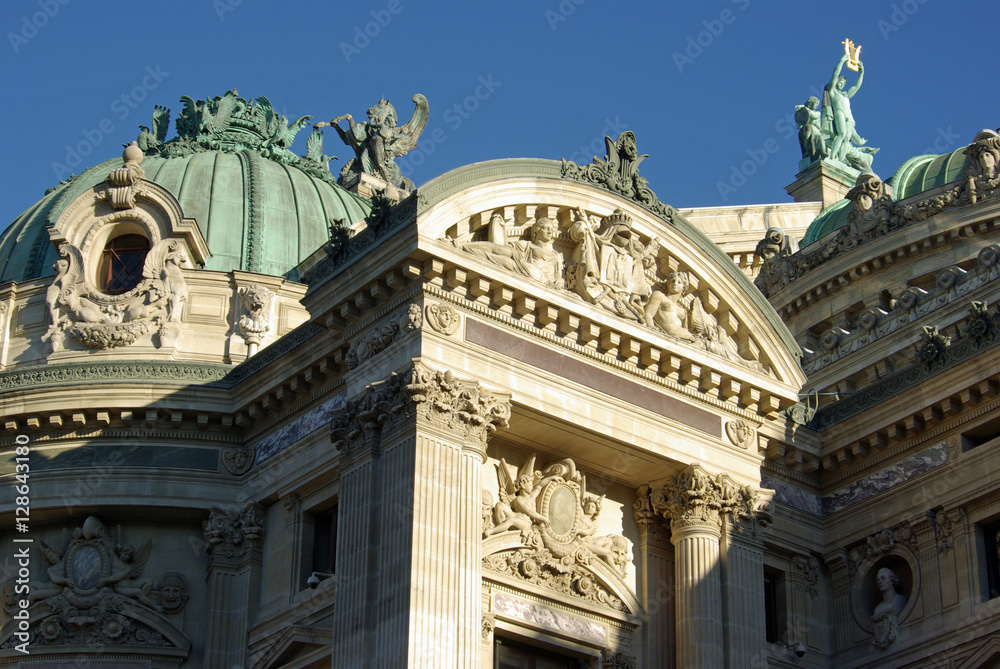 Fototapeta premium Toits de l'opéra Garnier à Paris, France