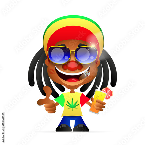 Jamaican guy illustration