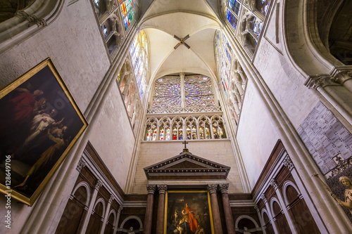 Cathedral Saint Gatien of Tours, Loire valley, France photo