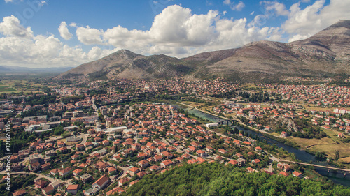 Aerial view of Trebinje city