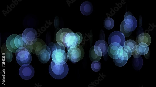 Fashionable Circles Animated Background Blue Wide