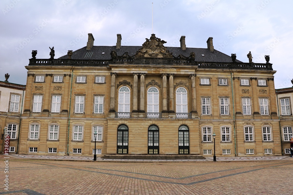 Castle Amalienborg in Copenhagen, Denmark Scandinavia