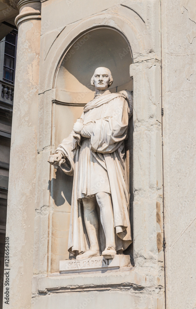 Statue of Piero Capponi, Uffizi Gallery Museum, 