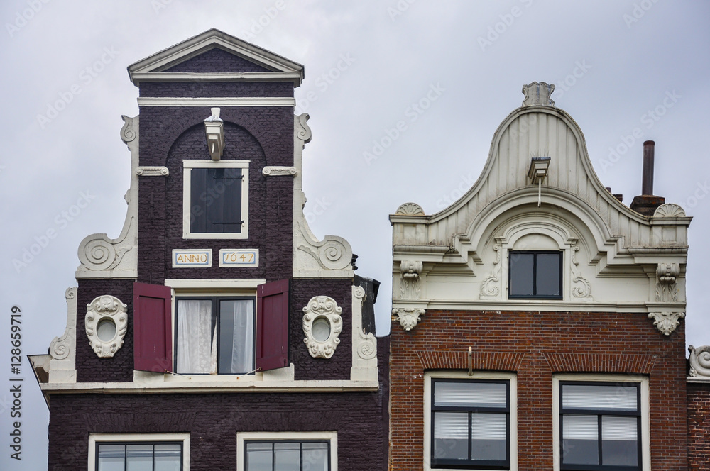 Typical houses, Amsterdam, Holland