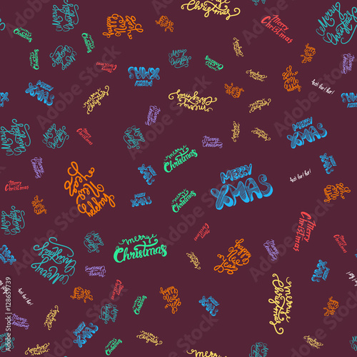 Merry Christmas Seamless Pattern